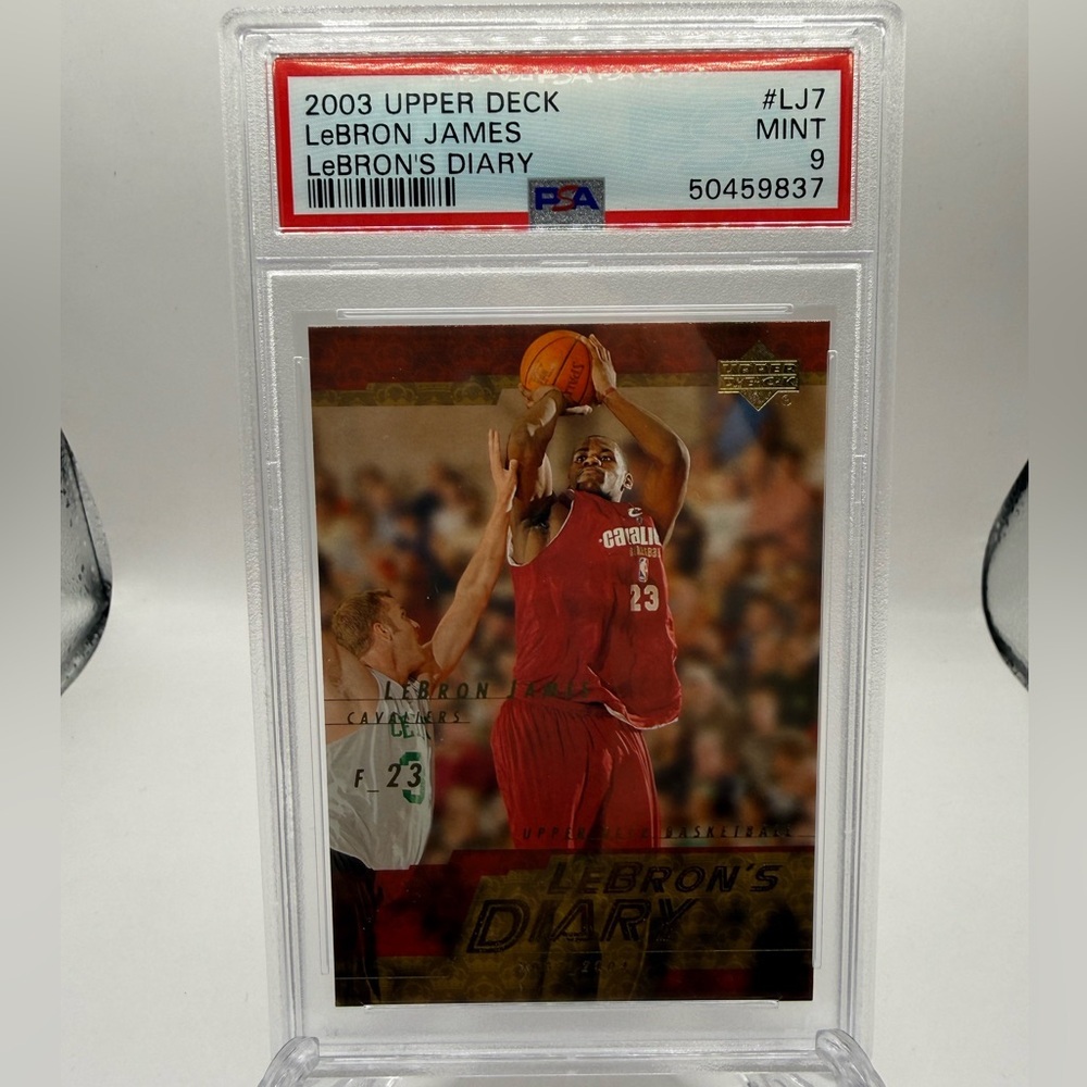 2003 Upper Deck LeBron's Diary Lebron James #LJ7 Basketball PSA 9 Mint - Picture 2 of 6
